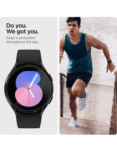 Tempered Glass SPIGEN GLAS.TR ”EZ-FIT” 2-PACK for SAMSUNG Galaxy Watch 4 / 5 ( 40 MM )