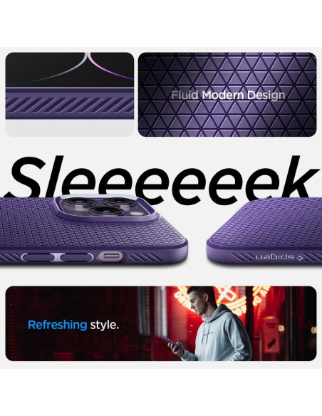 SPIGEN Liquid Air Coque pour IPHONE 14 PRO MAX deep purple