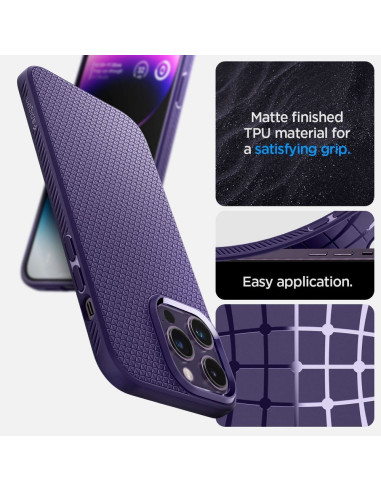 SPIGEN Liquid Air Coque pour IPHONE 14 PRO MAX deep purple