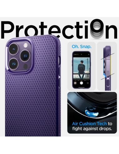 SPIGEN Liquid Air Coque pour IPHONE 14 PRO MAX deep purple
