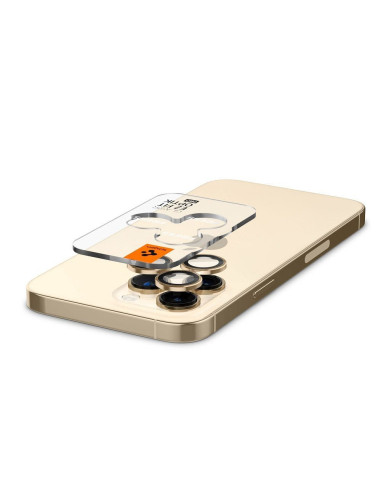SPIGEN OPTIK.TR "EZ FIT" protecteur de caméra 2-pack pour IPHONE 14 PRO / 14 PRO MAX or