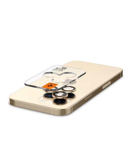 SPIGEN OPTIK.TR "EZ FIT" protecteur de caméra 2-pack pour IPHONE 14 PRO / 14 PRO MAX or