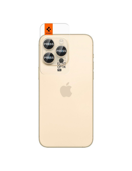 SPIGEN OPTIK.TR "EZ FIT" protecteur de caméra 2-pack pour IPHONE 14 PRO / 14 PRO MAX or
