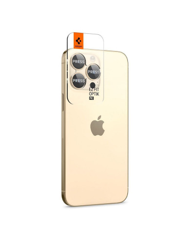 SPIGEN OPTIK.TR "EZ FIT" protecteur de caméra 2-pack pour IPHONE 14 PRO / 14 PRO MAX or