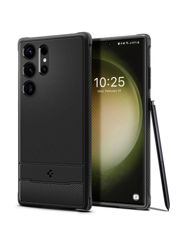 SPIGEN Coque Rugged Armor pour SAMSUNG S23 ULTRA noir mat
