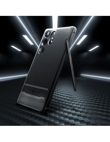 SPIGEN Coque Rugged Armor pour SAMSUNG S23 ULTRA noir mat