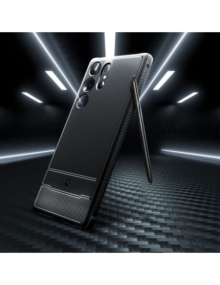 SPIGEN Coque Rugged Armor pour SAMSUNG S23 ULTRA noir mat