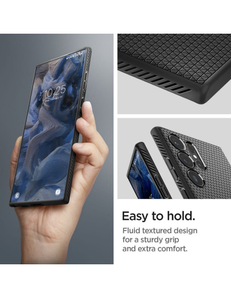 SPIGEN Liquid Air Coque pour SAMSUNG S23 ULTRA noir mat