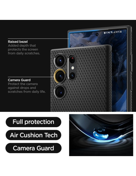 SPIGEN Liquid Air Coque pour SAMSUNG S23 ULTRA noir mat