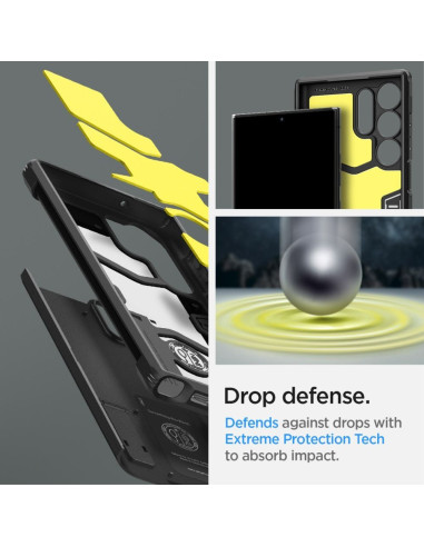 SPIGEN Coque Tough Armor pour SAMSUNG S23 ULTRA noir