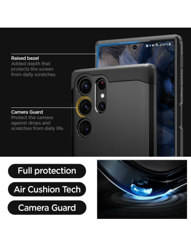 SPIGEN Coque Tough Armor pour SAMSUNG S23 ULTRA noir