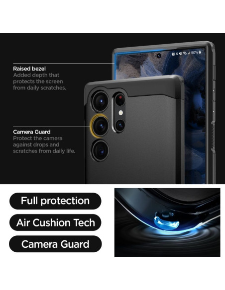 SPIGEN Coque Tough Armor pour SAMSUNG S23 ULTRA noir