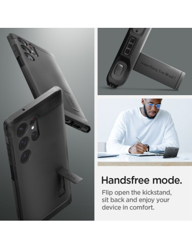 SPIGEN Coque Tough Armor pour SAMSUNG S23 ULTRA noir