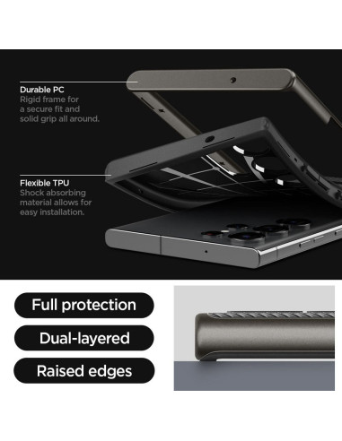 SPIGEN Neo Hybrid Coque pour SAMSUNG S23 ULTRA gunmetal