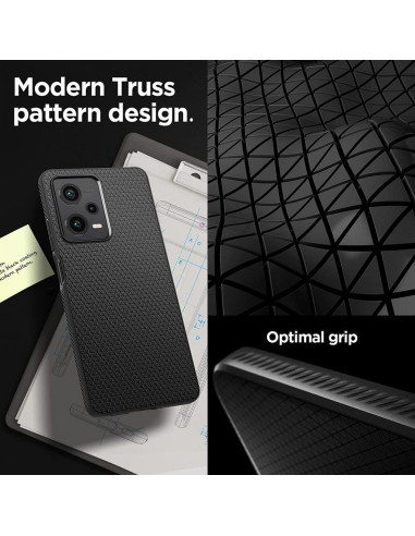 SPIGEN Liquid Air Coque pour XIAOMI Redmi Note 12 PRO 5G / POCO X5 PRO 5G noir mat