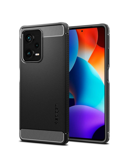SPIGEN Coque Rugged Armor pour XIAOMI Redmi Note 12 PRO PLUS 5G noir mat