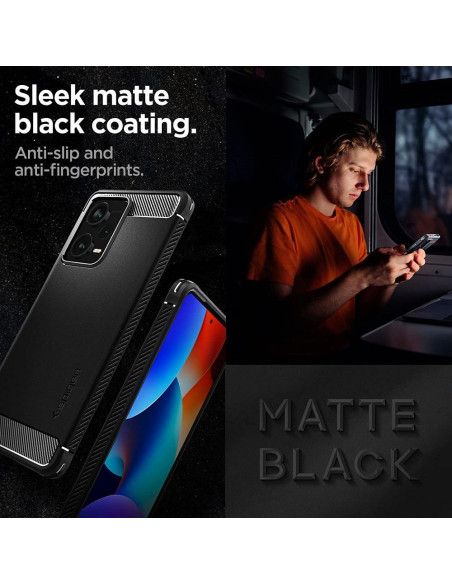 SPIGEN Coque Rugged Armor pour XIAOMI Redmi Note 12 PRO PLUS 5G noir mat