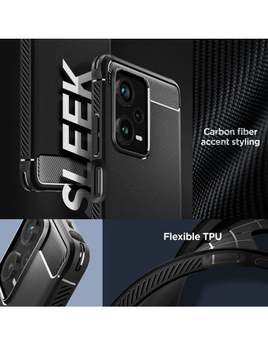 SPIGEN Coque Rugged Armor pour XIAOMI Redmi Note 12 PRO PLUS 5G noir mat