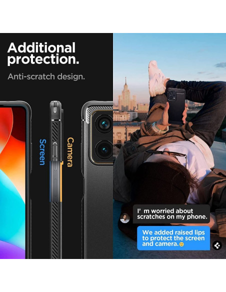 SPIGEN Coque Rugged Armor pour XIAOMI Redmi Note 12 PRO PLUS 5G noir mat