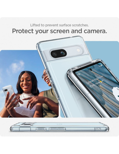 SPIGEN Ultra Hybrid Coque pour GOOGLE PIXEL 7A transparent