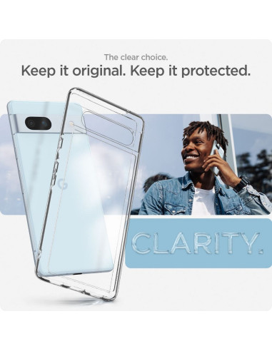 SPIGEN Ultra Hybrid Coque pour GOOGLE PIXEL 7A transparent