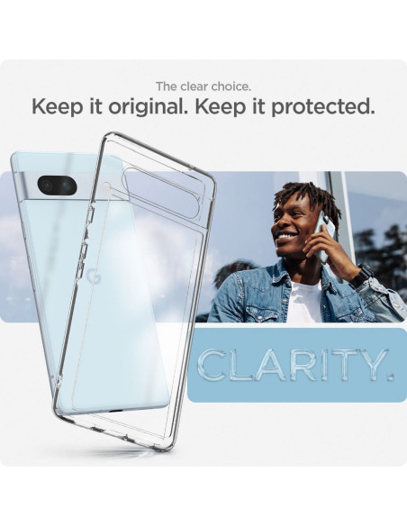 SPIGEN Ultra Hybrid Coque pour GOOGLE PIXEL 7A transparent
