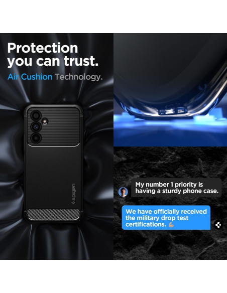 SPIGEN Coque Rugged Armor pour SAMSUNG A54 5G noir mat