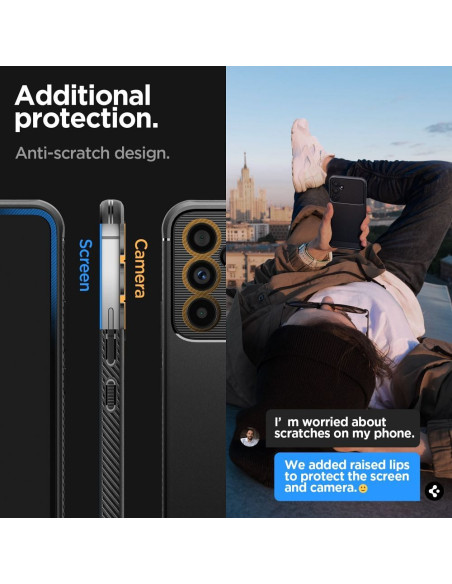 SPIGEN Coque Rugged Armor pour SAMSUNG A54 5G noir mat