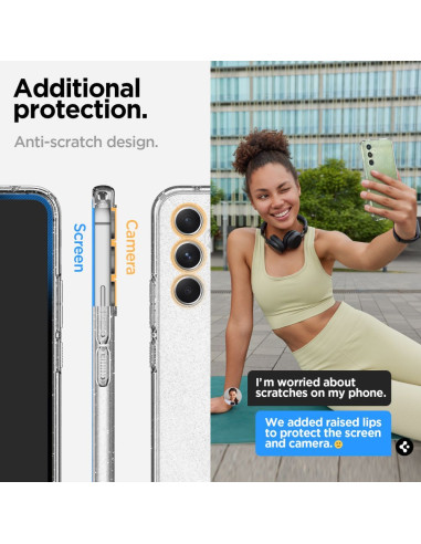 SPIGEN Coque en cristal liquide pour SAMSUNG A54 5G pailleté transparent