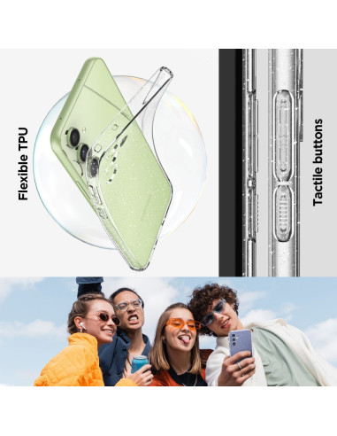 SPIGEN Coque en cristal liquide pour SAMSUNG A54 5G pailleté transparent