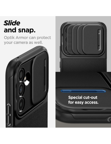 SPIGEN Optik Armor Coque pour SAMSUNG A54 5G noir