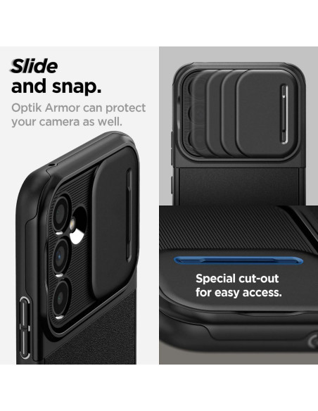 SPIGEN Optik Armor Coque pour SAMSUNG A54 5G noir