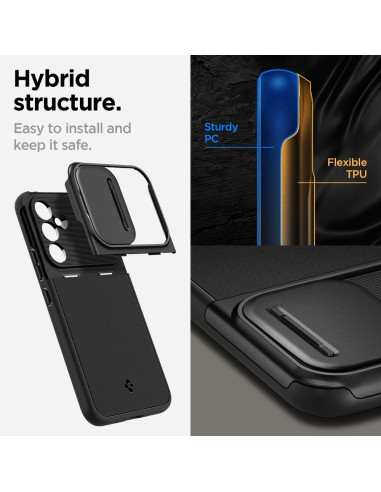 SPIGEN Optik Armor Coque pour SAMSUNG A54 5G noir
