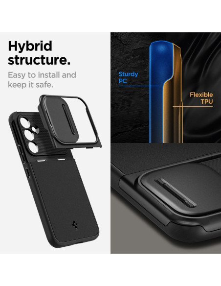 SPIGEN Optik Armor Coque pour SAMSUNG A54 5G noir