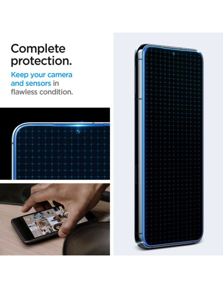 Verre trempé "EZ FIT" de SPIGEN GLAS.TR 2-pack pour SAMSUNG S23 transparent