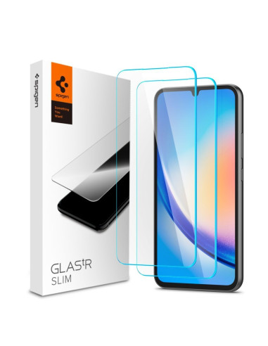 Tempered glass SPIGEN GLAS.TR SLIM 2-PACK for SAMSUNG A34 5G transparent