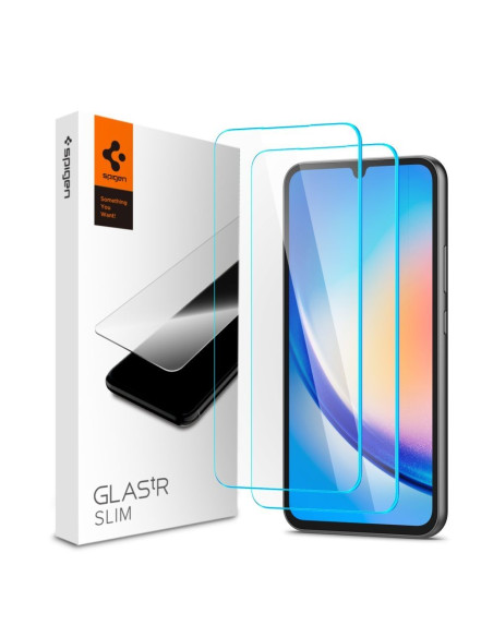 Tempered glass SPIGEN GLAS.TR SLIM 2-PACK for SAMSUNG A34 5G transparent