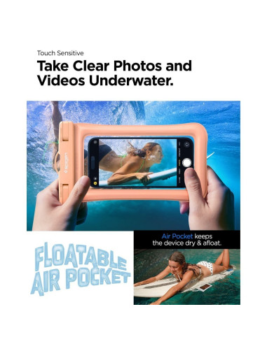 SPIGEN A610 Universal Waterproof Float Case apricot