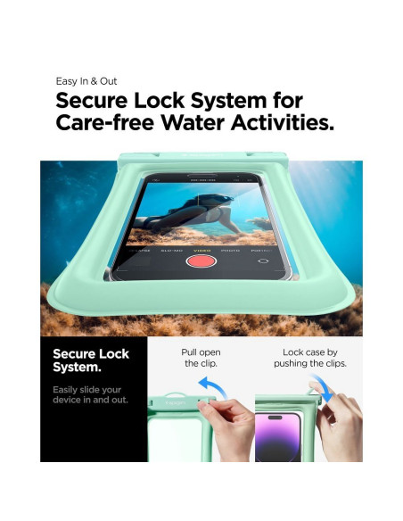 SPIGEN A610 Universal Waterproof Float Case mint