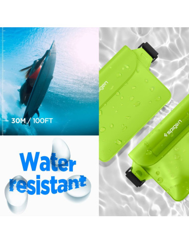 SPIGEN A620 Universal Waterproof Waist bag 2-PACK vert cactus