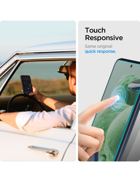 Tempered glass SPIGEN GLAS.TR SLIM 2-PACK for XIAOMI Redmi Note 12 5G / POCO X5 5G transparent