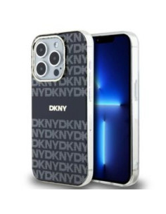 Coque DKNY pour IPHONE 14 Pro Max compatible avec MagSafe DKHMP14XHRHSEK (DKNY HC MagSafe PC TPU Repeat Texture Pattern W/ Strip