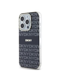 Coque DKNY pour IPHONE 14 Pro Max compatible avec MagSafe DKHMP14XHRHSEK (DKNY HC MagSafe PC TPU Repeat Texture Pattern W/ Strip 2