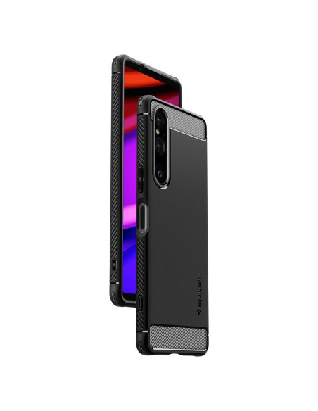 SPIGEN Coque Rugged Armor pour SONY XPERIA 1 V noir mat