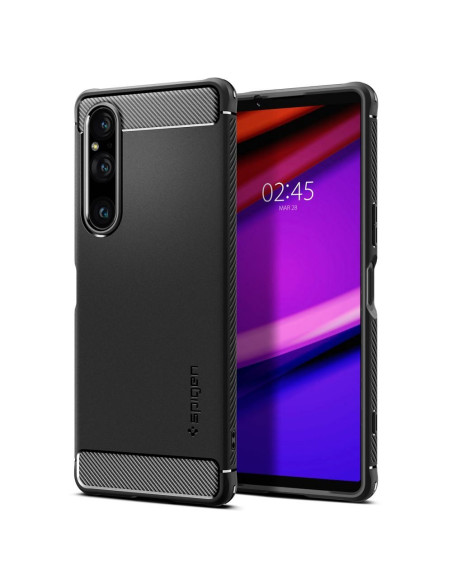 SPIGEN Coque Rugged Armor pour SONY XPERIA 1 V noir mat
