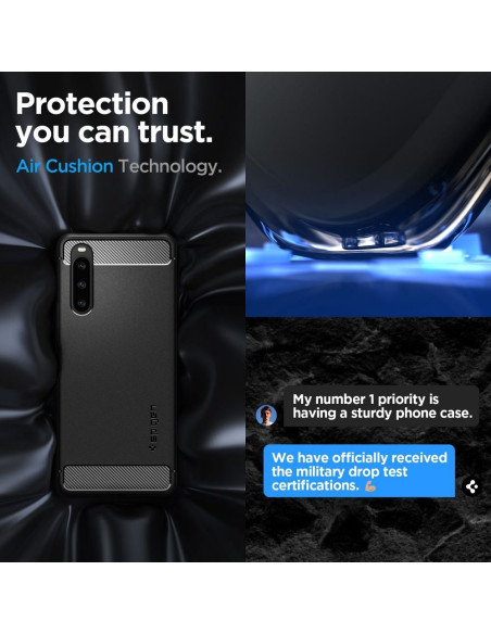 SPIGEN Coque Rugged Armor pour SONY XPERIA 1 V noir mat