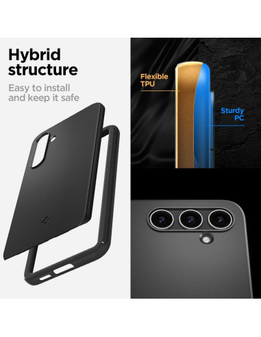 SPIGEN Coque fine pour SAMSUNG S23 FE noir