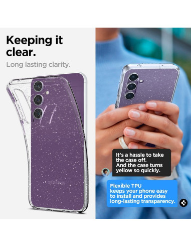 SPIGEN Coque en cristal liquide pour SAMSUNG S23 FE cristal pailleté