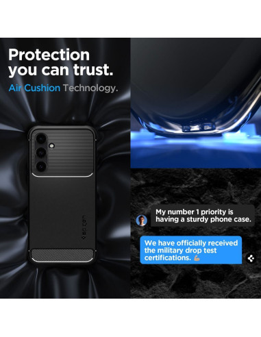 SPIGEN Coque Rugged Armor pour SAMSUNG S23 FE noir mat