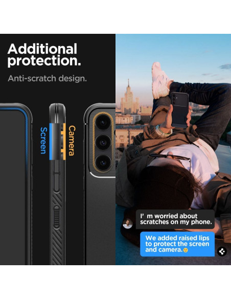 SPIGEN Coque Rugged Armor pour SAMSUNG S23 FE noir mat